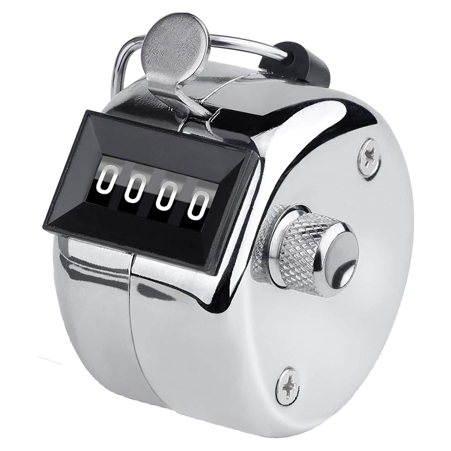 Contador Mecánico PHONEX - Clicker Manual 4 Dígitos Acero Inoxidable