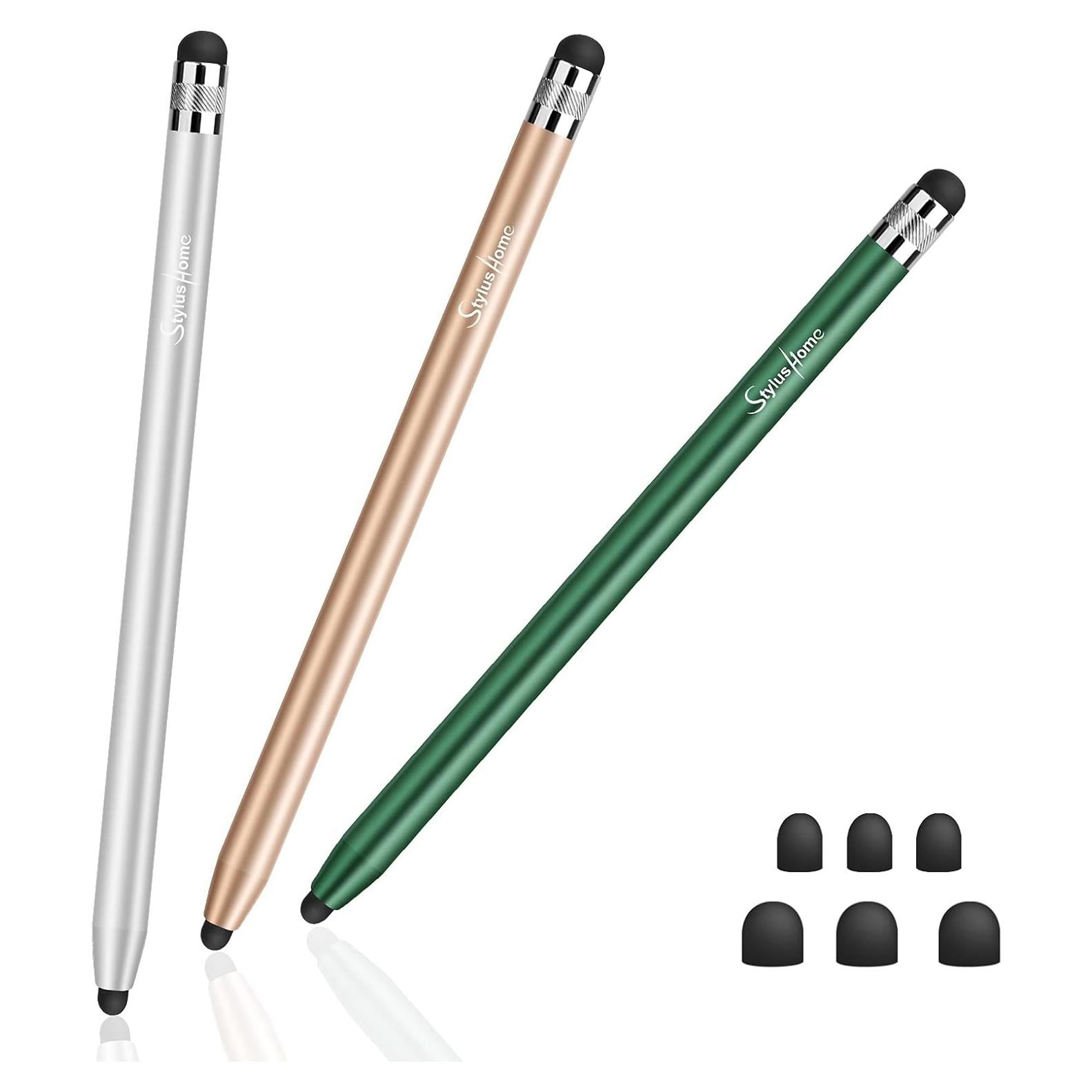 StylusHome Stylus Táctil 2 en 1 con 6 Puntas Reemplazables