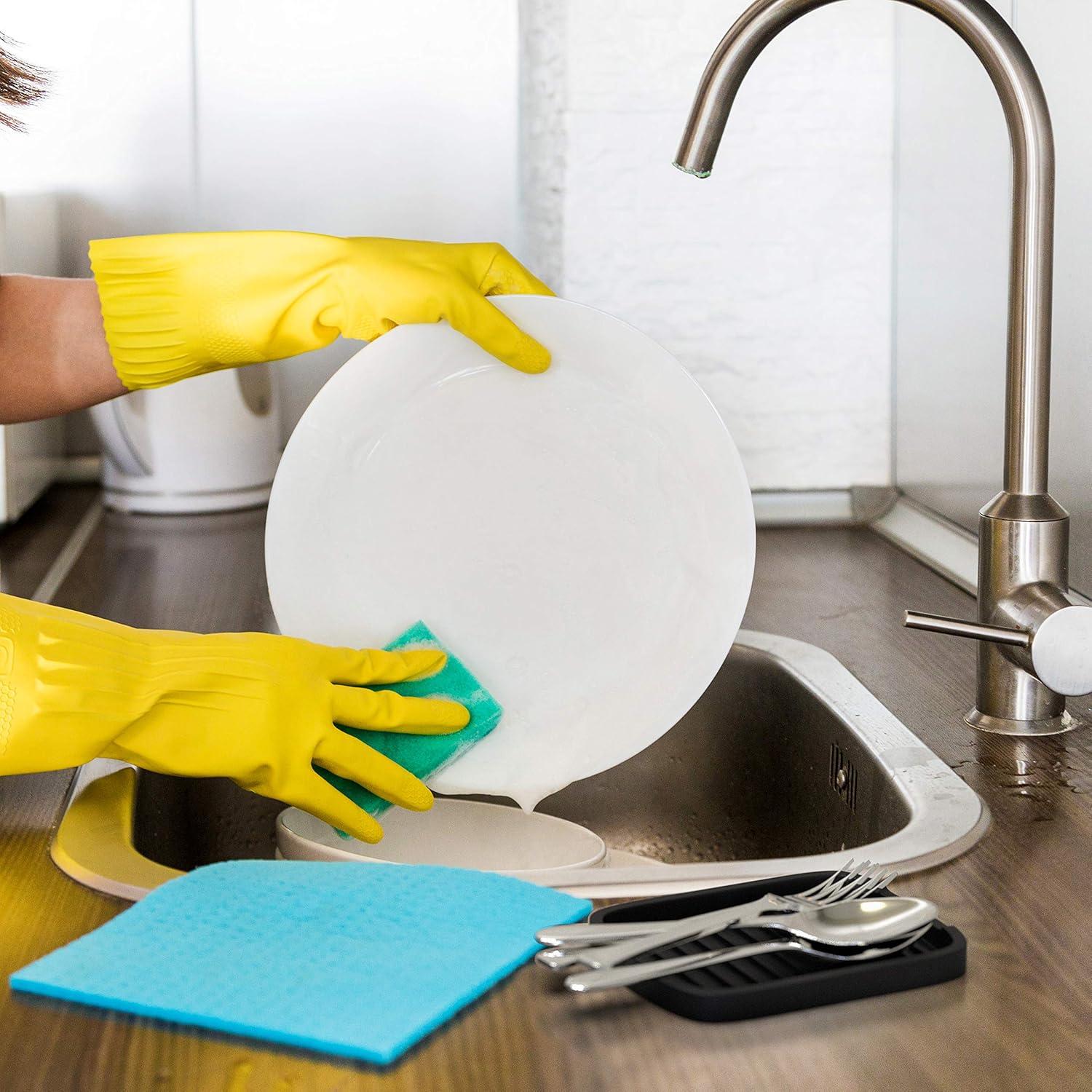 Soporte de Esponja de Silicona ZAPPOWARE Negro 15x11 cm