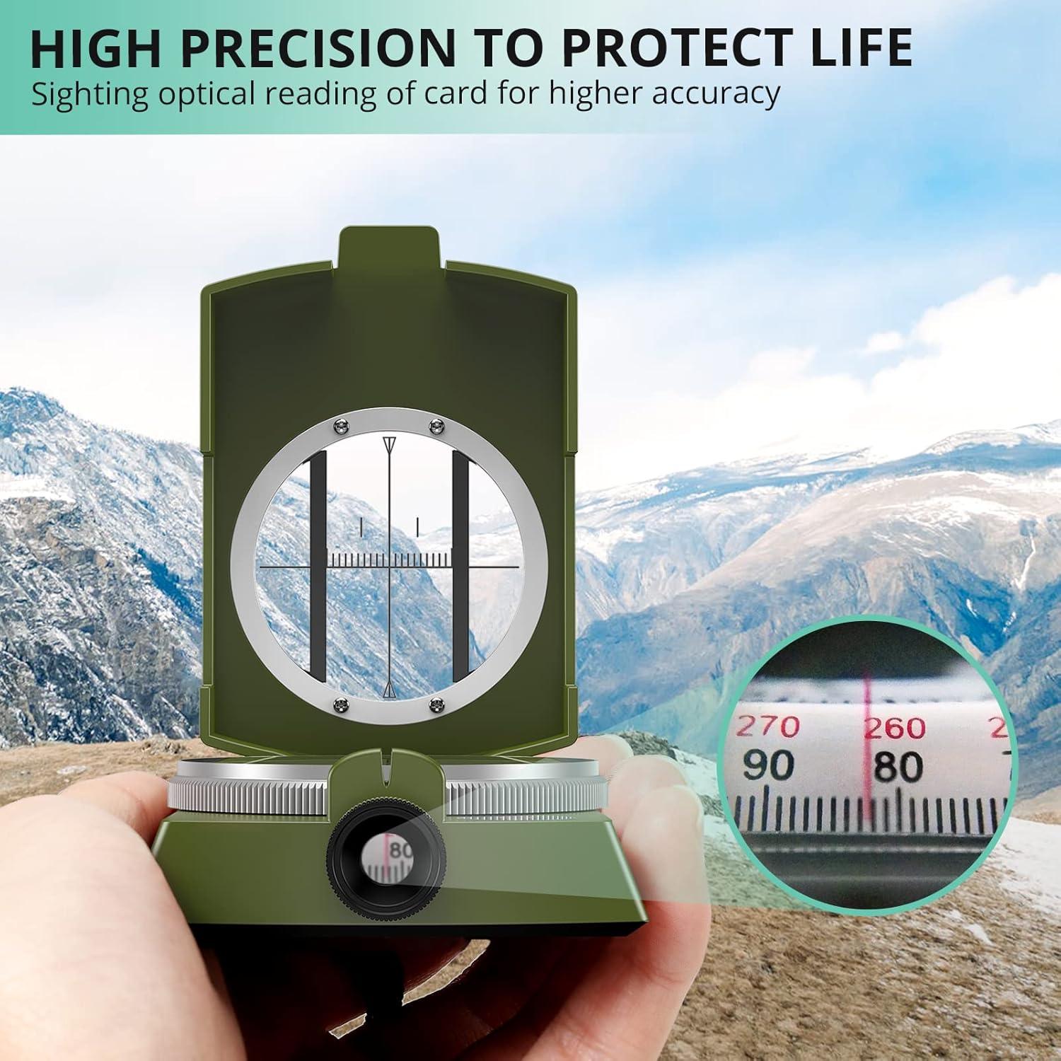 Brújula Multifuncional Vinteam TL909-EMA para Senderismo