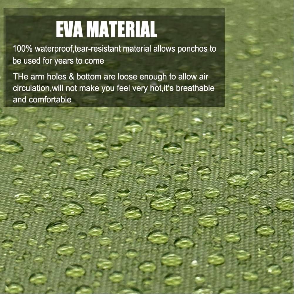 Chubasqueros Reutilizables EVA 2 Pack - Ponchos de Lluvia Unisex