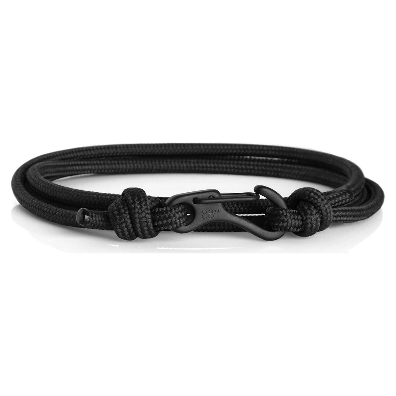 Pulsera de Escalada Ajustable con Mosquetón Acero Inoxidable
