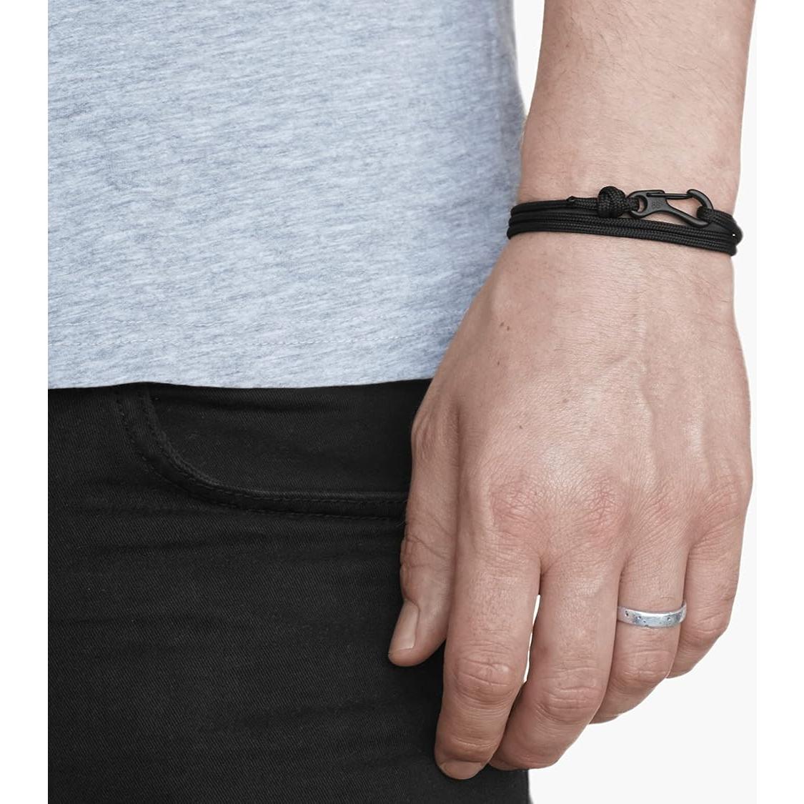 Pulsera de Escalada Ajustable con Mosquetón Acero Inoxidable