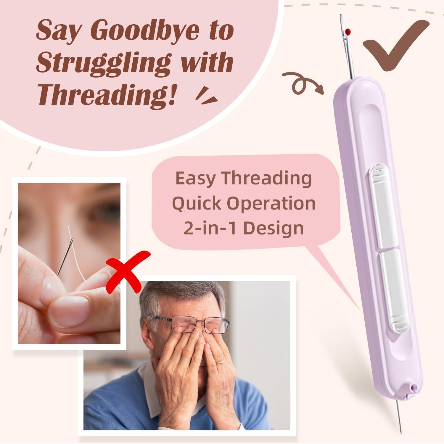 Juego de Enhebrador y Desgarrador de Costuras 2-en-1 YIWU