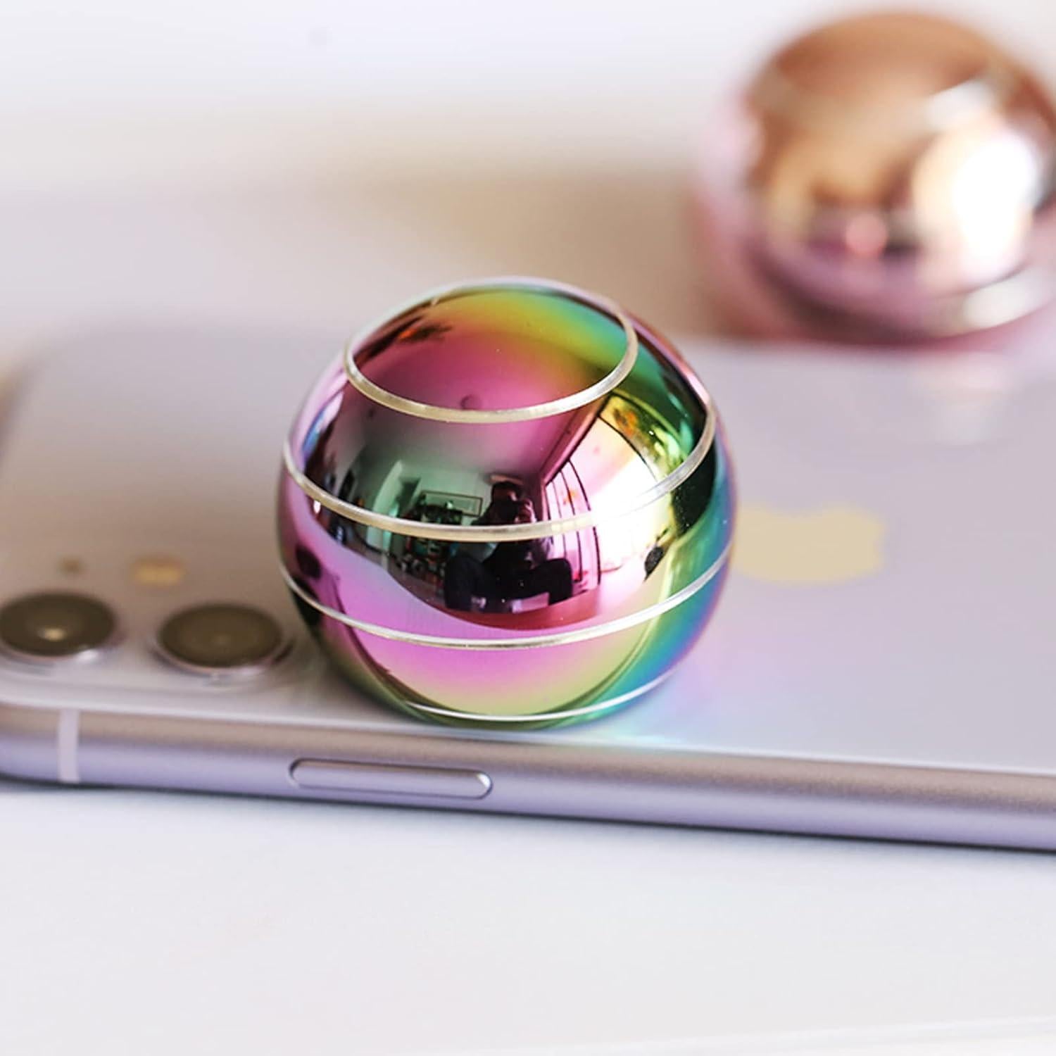 Bola Giratoria Cinética Amber 3,91 cm Juguete de Escritorio