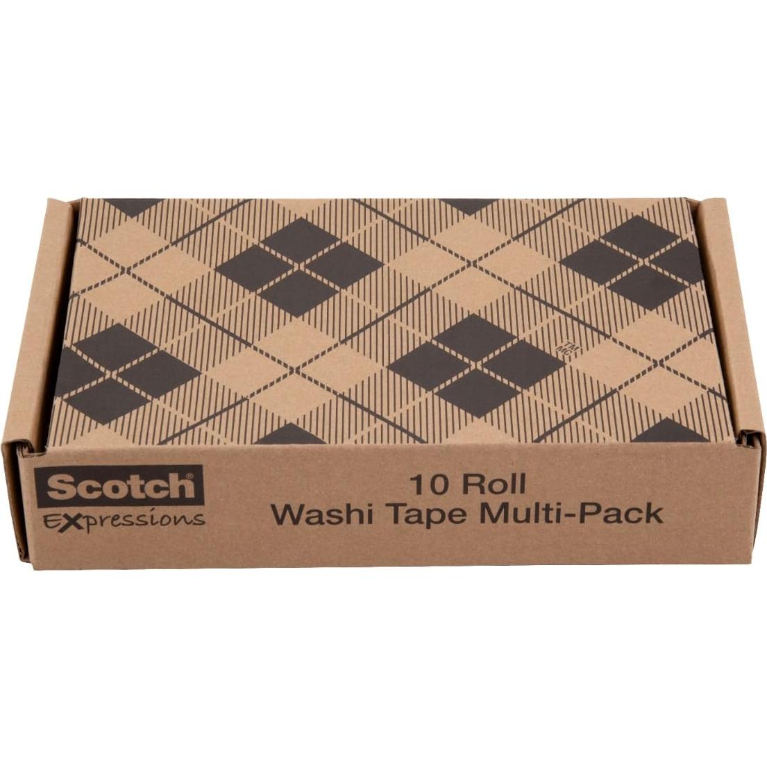 Cinta Washi Scotch 10 Rollos 25.7x15.6cm Manualidades