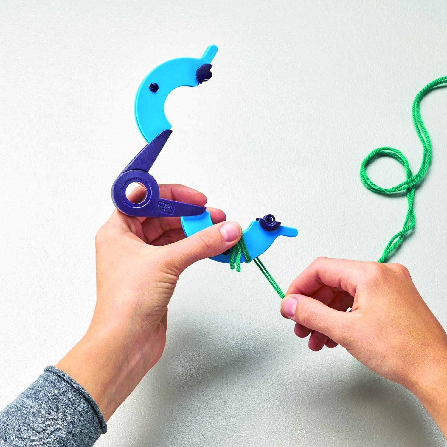 Hacedor de Pompones Prym 2-en-1 Morado y Azul 3 y 3.5 Pulgadas