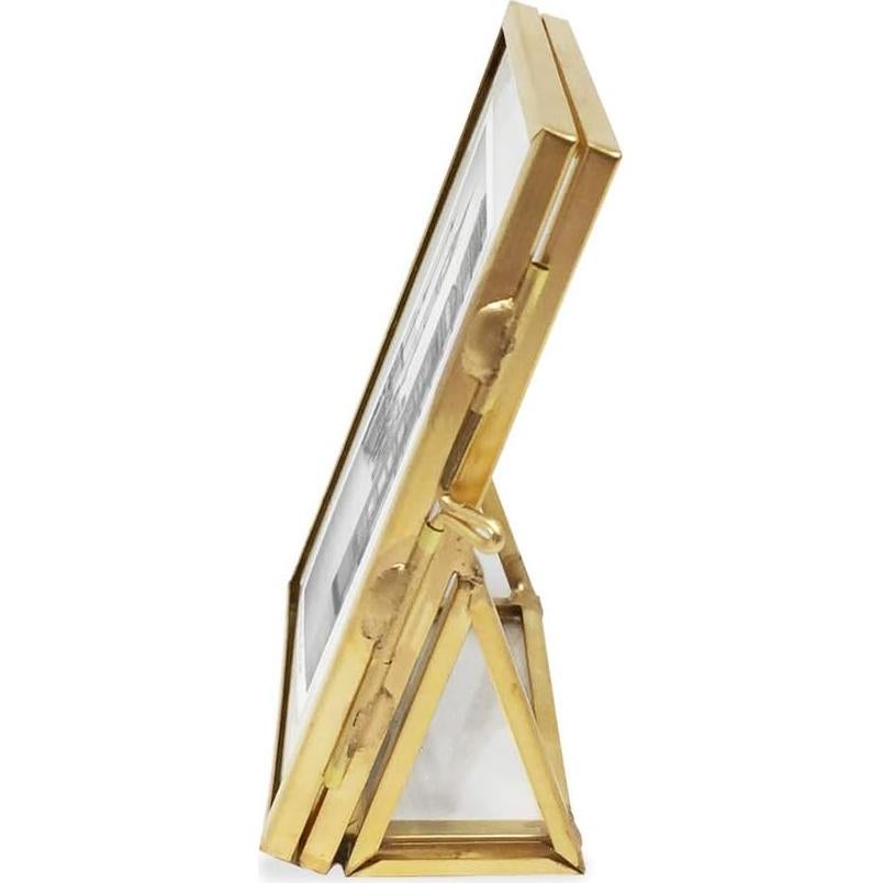 Marco de Foto Flotante Vertical Isaac Jacobs 2x3 Dorado Antiguo