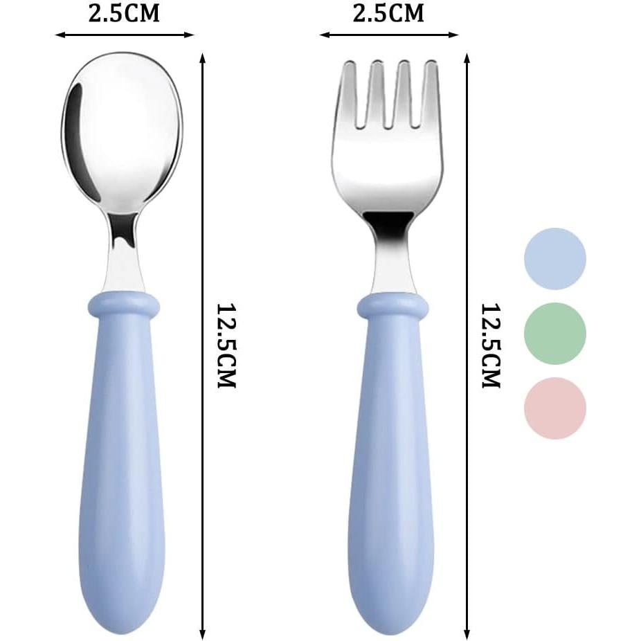Juego de 6 Tenedores para Niños Pimoys Acero Inoxidable BPA Free