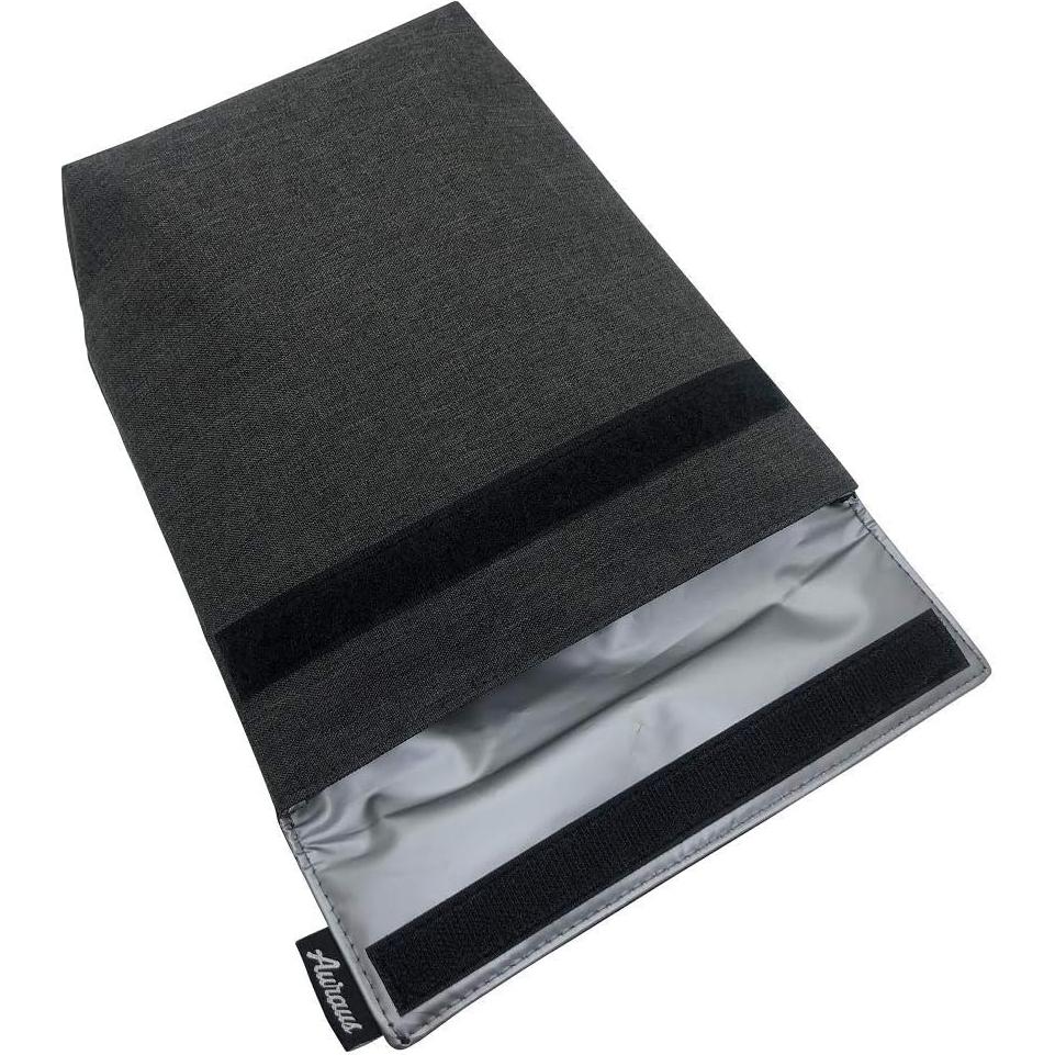 Bolsa de Snack Ecológica AURAUS Gris Oscuro 22.86x6.6 cm