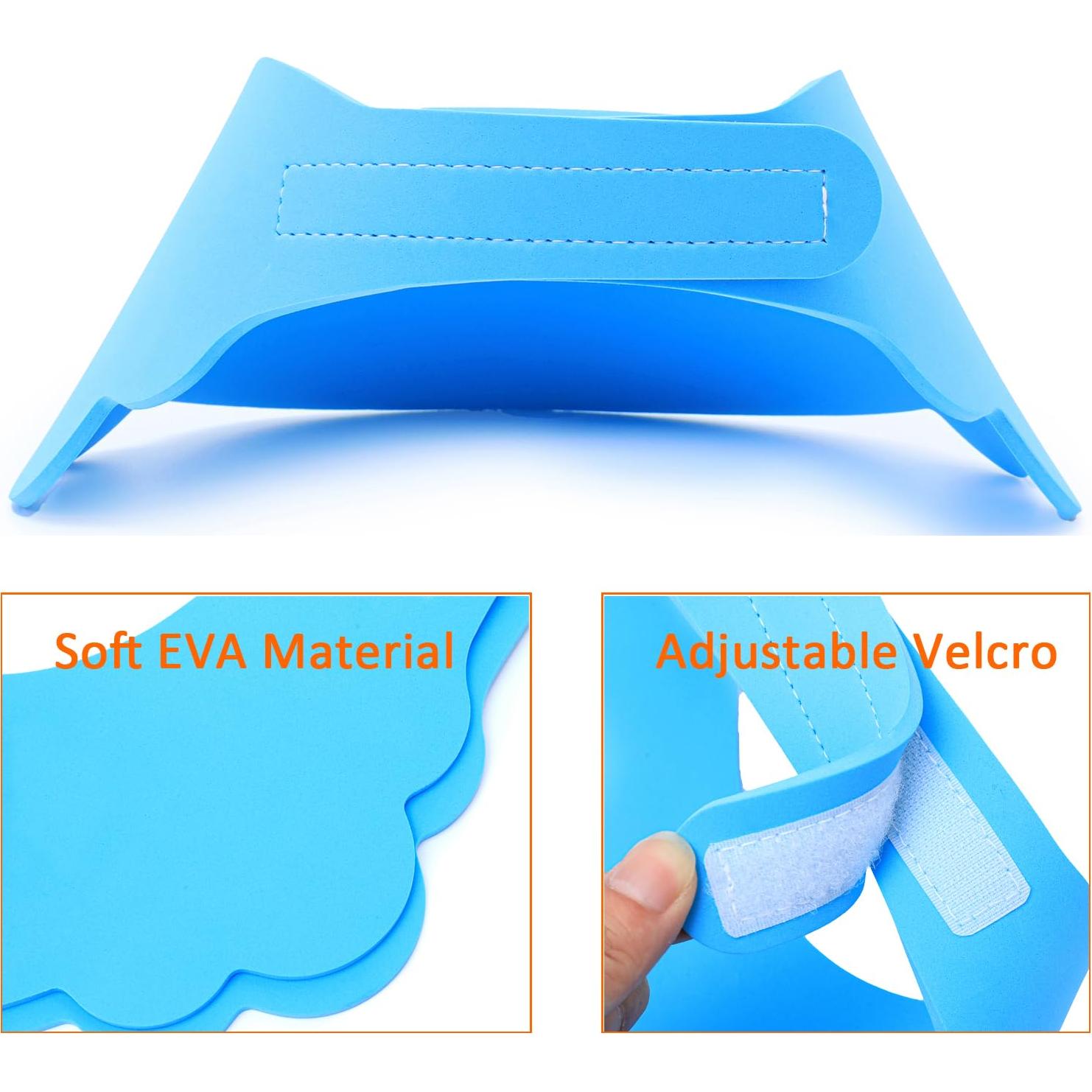 Gorro de Ducha para Bebé HOOYEE Dinosaurio Azul Ajustable