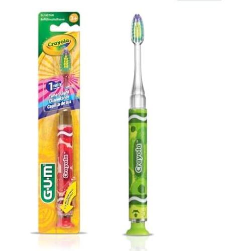 Cepillo de dientes GUM Crayola Timer Light para niños 3+ años
