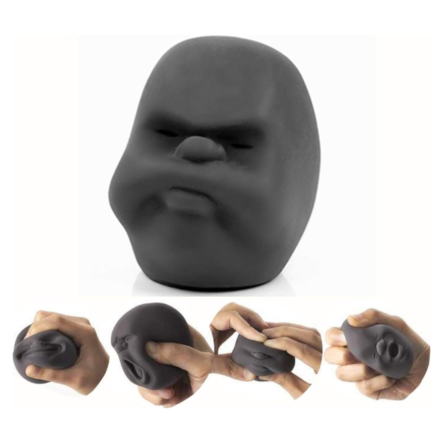 Bola de Estrés Facial Michpong - Juguete Sensorial Negro