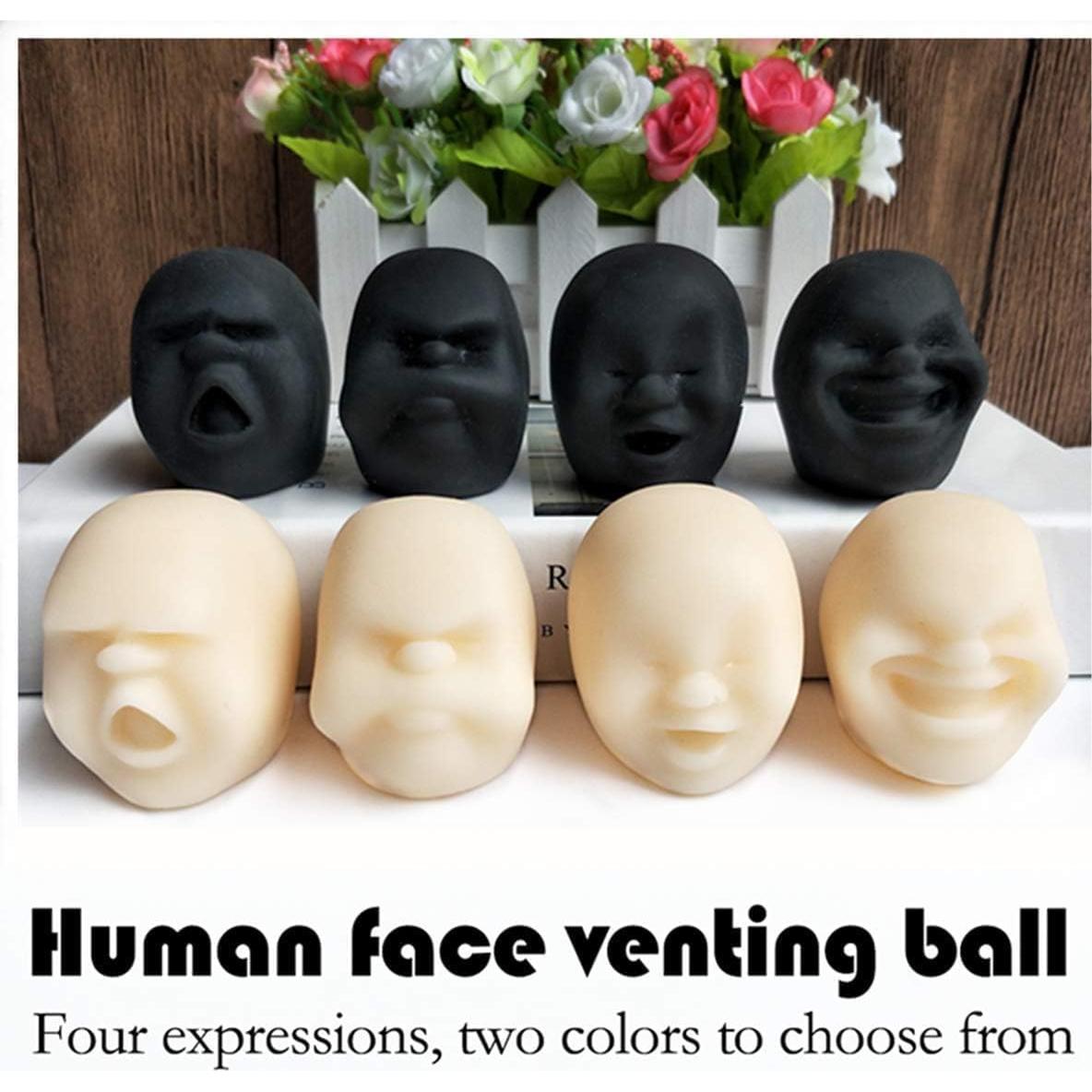 Bola de Estrés Facial Michpong - Juguete Sensorial Negro