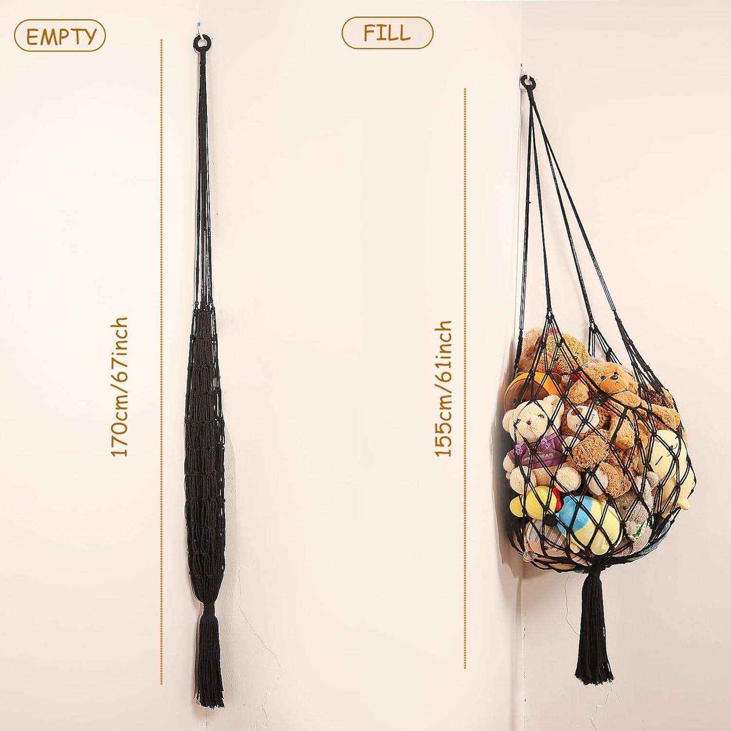 Hamaca Colgante de Almacenamiento Amder para Peluches 50.8x50.8x152.4cm