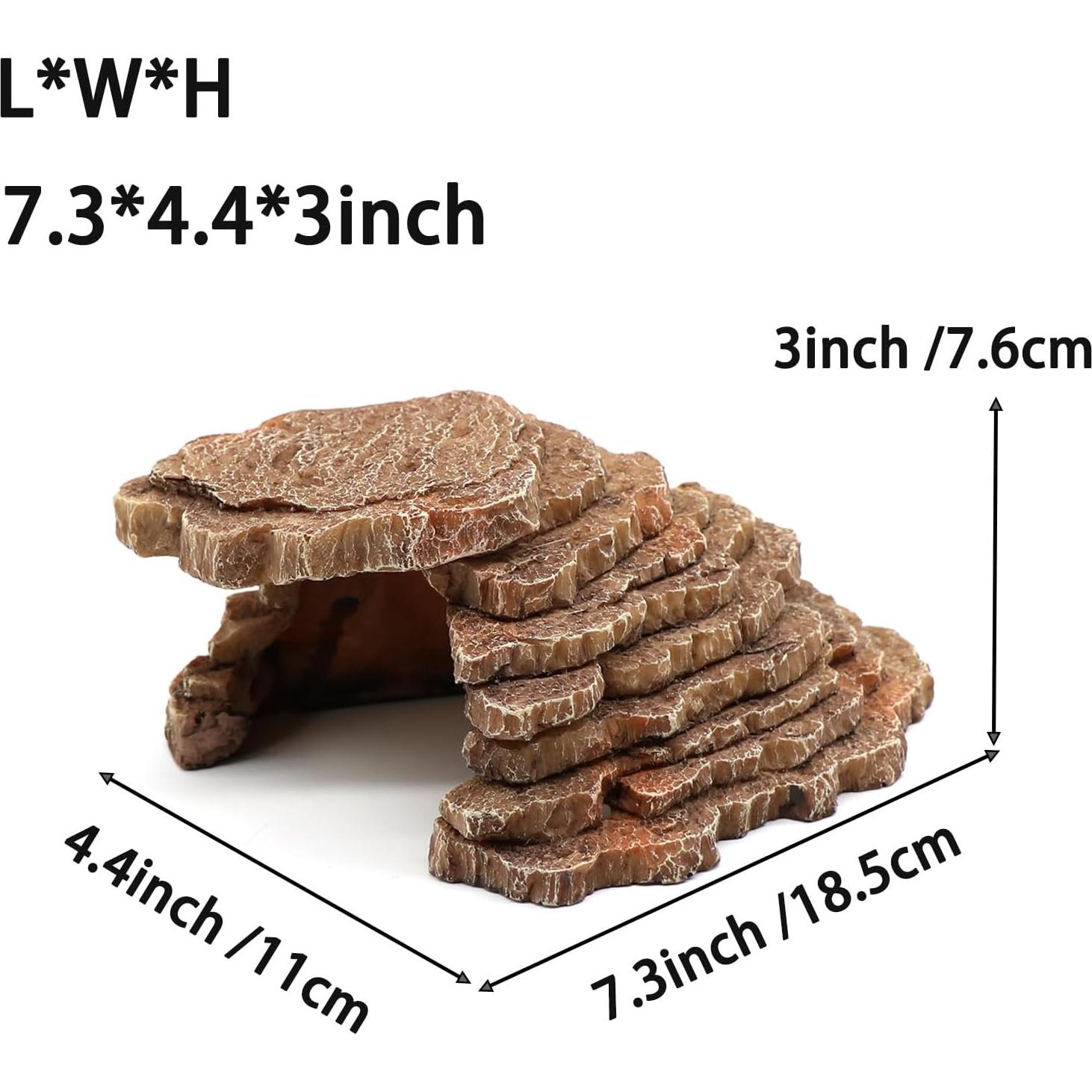 Escondite para Reptiles Relaqcc Pequeño 18.5x11.2x7.6cm