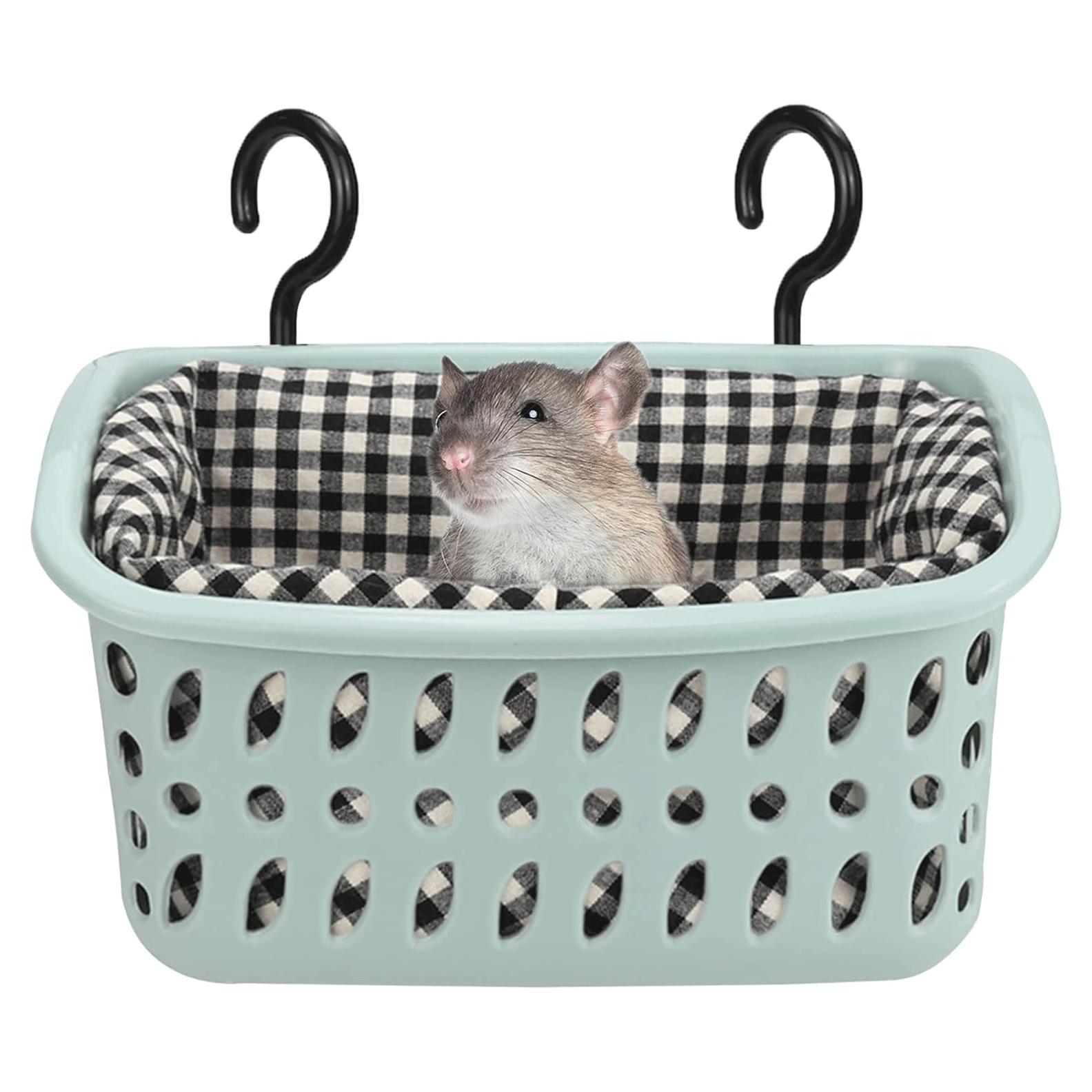 Hamaca para Ratas JWShang Azul, Cesta Colgante Segura 22.1x10.9cm