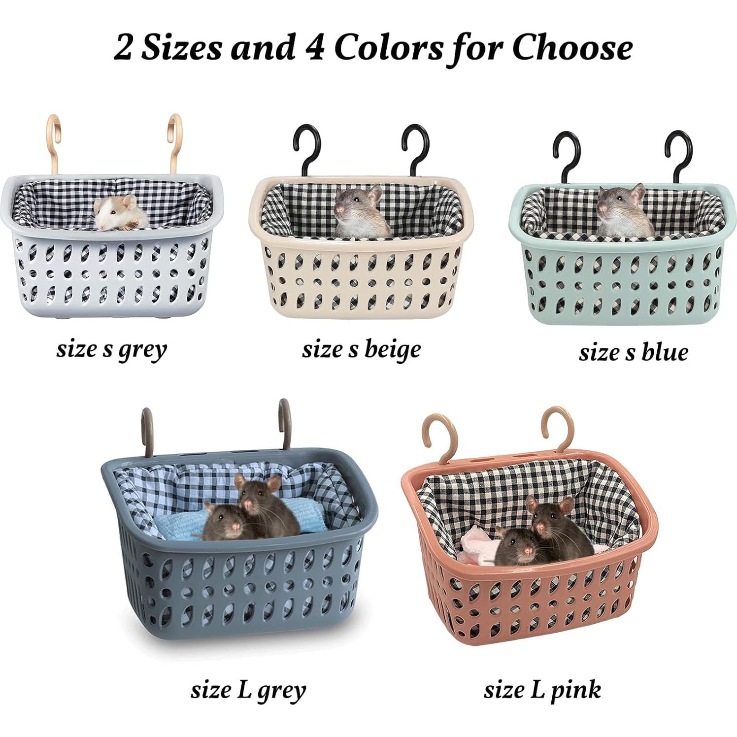 Hamaca para Ratas JWShang Azul, Cesta Colgante Segura 22.1x10.9cm