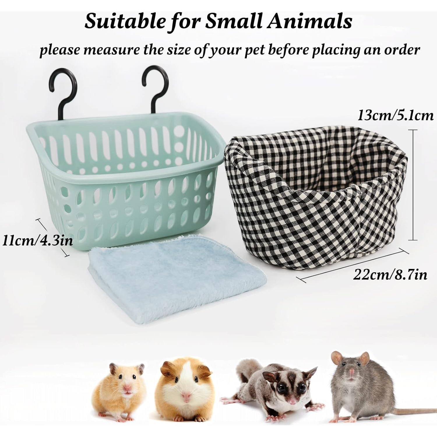 Hamaca para Ratas JWShang Azul, Cesta Colgante Segura 22.1x10.9cm