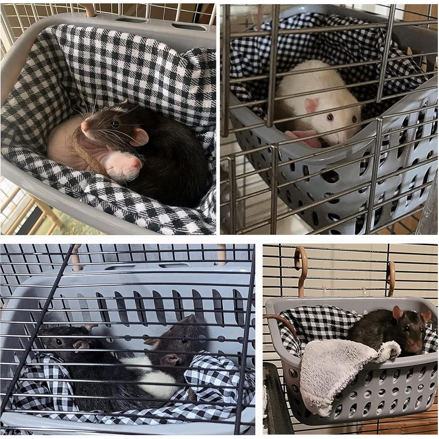 Hamaca para Ratas JWShang Azul, Cesta Colgante Segura 22.1x10.9cm