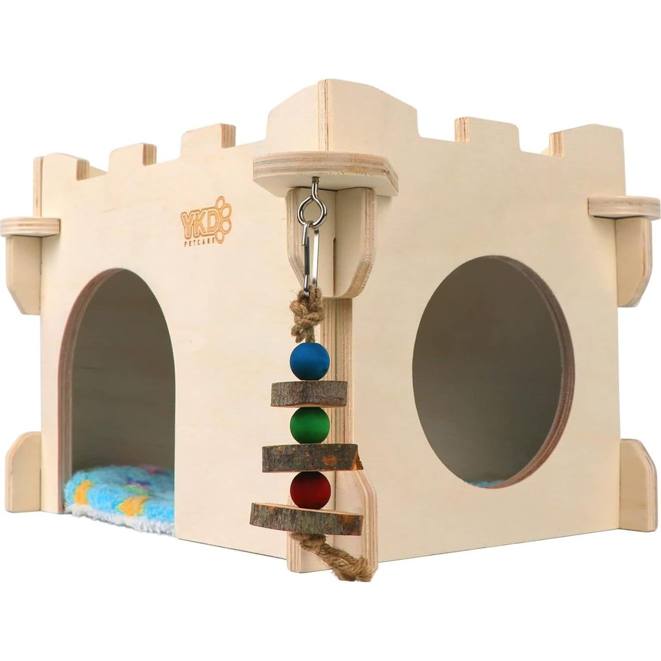 Refugio para Pequeños Animales YKD - Casa de Madera Mediana