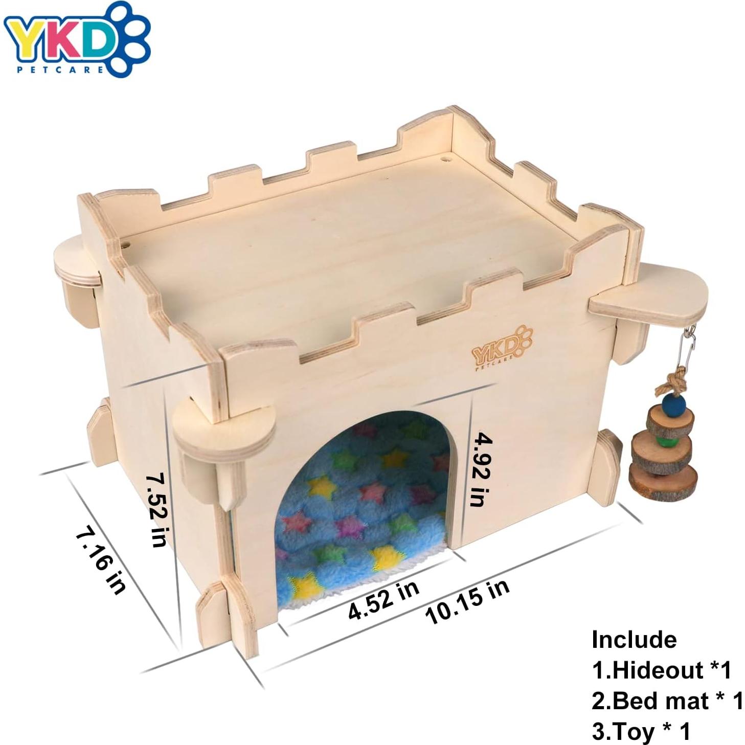 Refugio para Pequeños Animales YKD - Casa de Madera Mediana