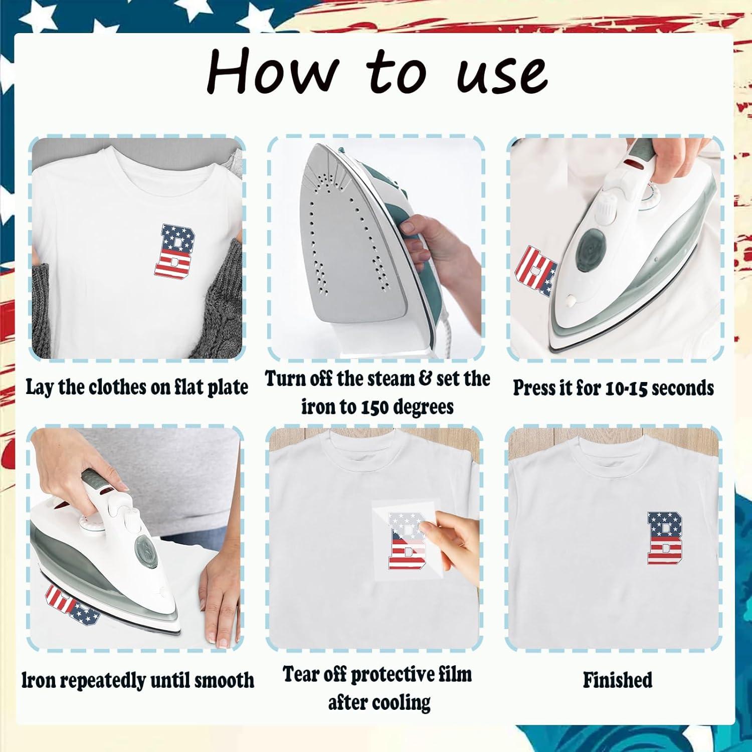 Calcomanías Termoadhesivas Letras y Números Yiduoguoshu 156 Pcs