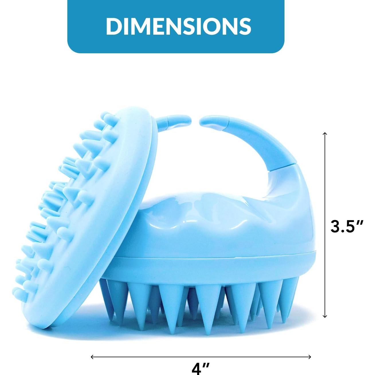 Masajeador de cuero cabelludo Flathead con cepillo 2 en 1