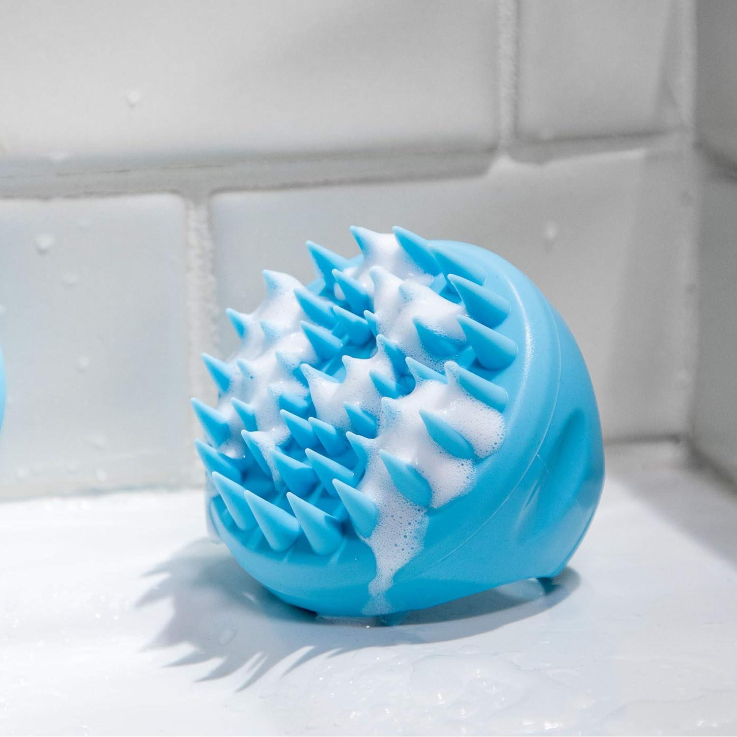 Masajeador de cuero cabelludo Flathead con cepillo 2 en 1