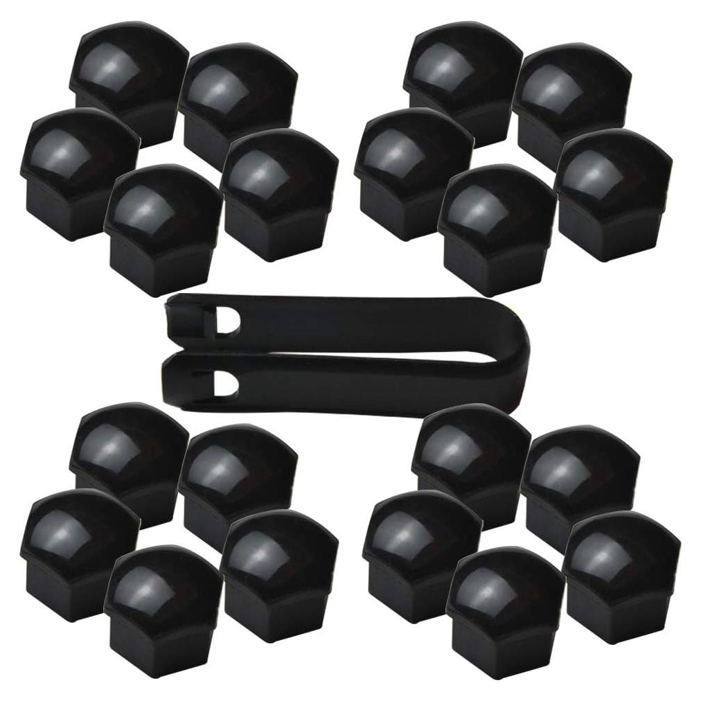 Cubiertas de Tuercas de Rueda 17mm FiveEyes 20 Piezas Negro