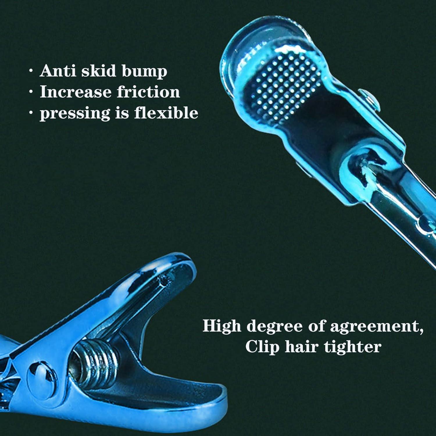 12 Clips de Pelo Metal Duckbill KACYDI 9.5cm Antideslizantes