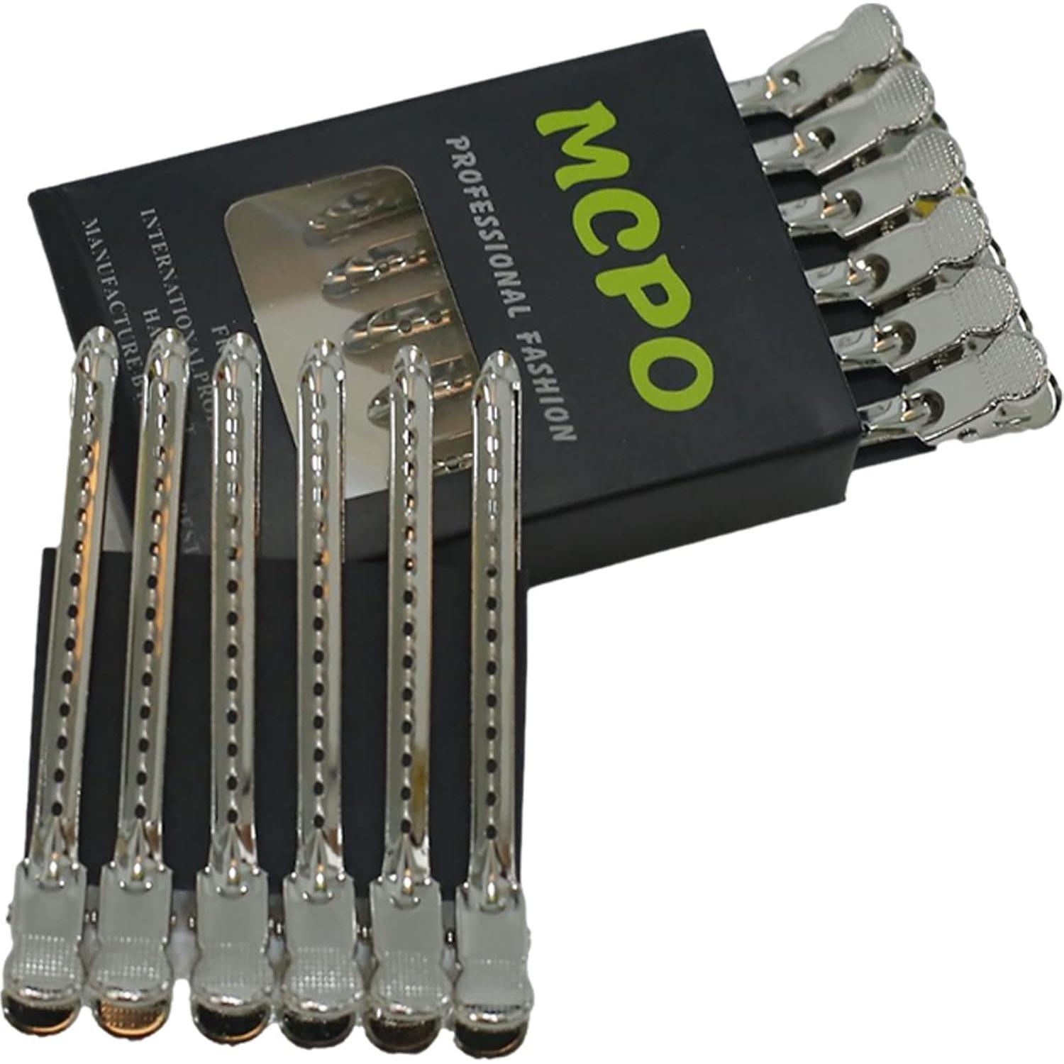 12 Clips de Pelo Metal Duckbill KACYDI 9.5cm Antideslizantes