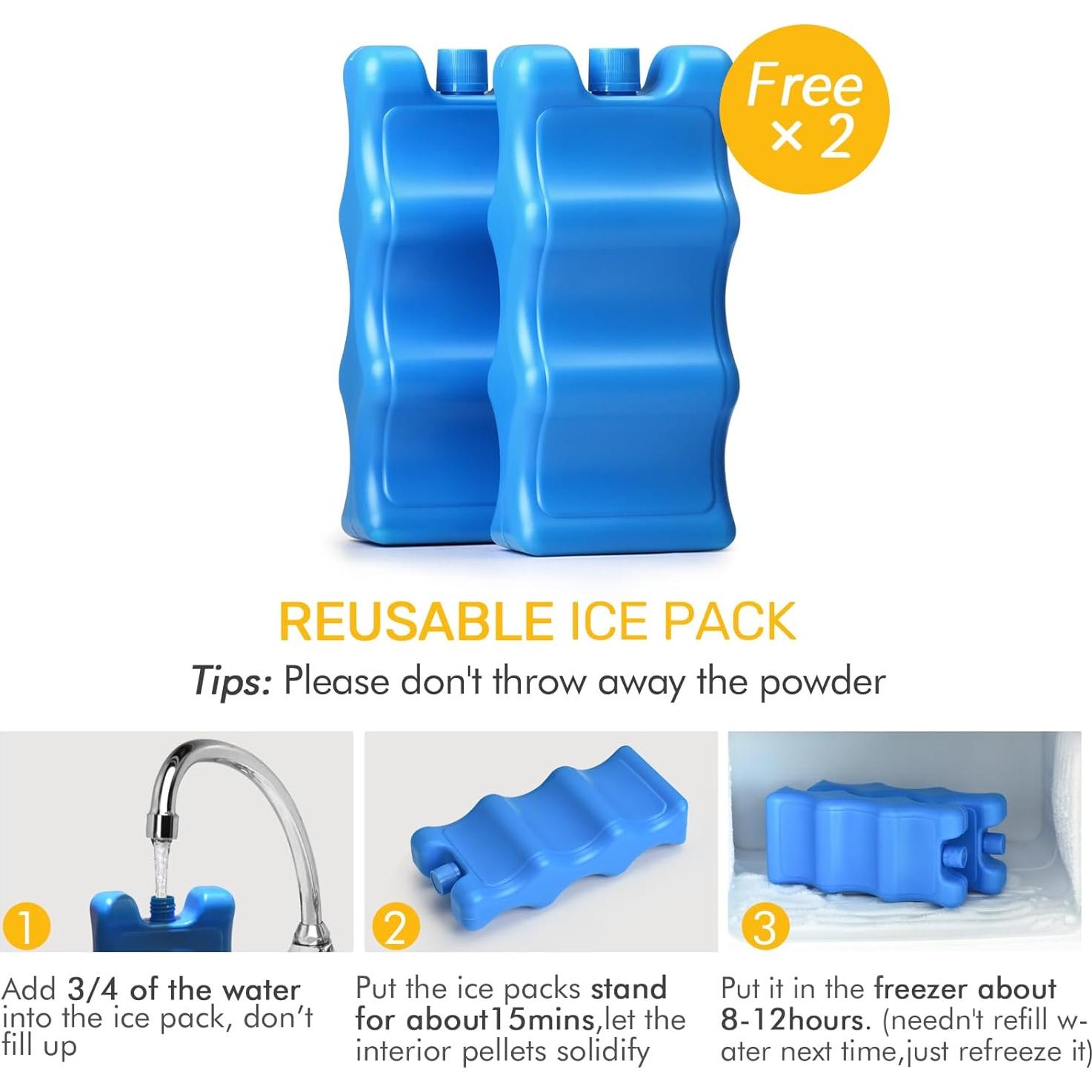 Bolsa de Enfriamiento NCVI para Leche Materna Doble Capa 1.59L