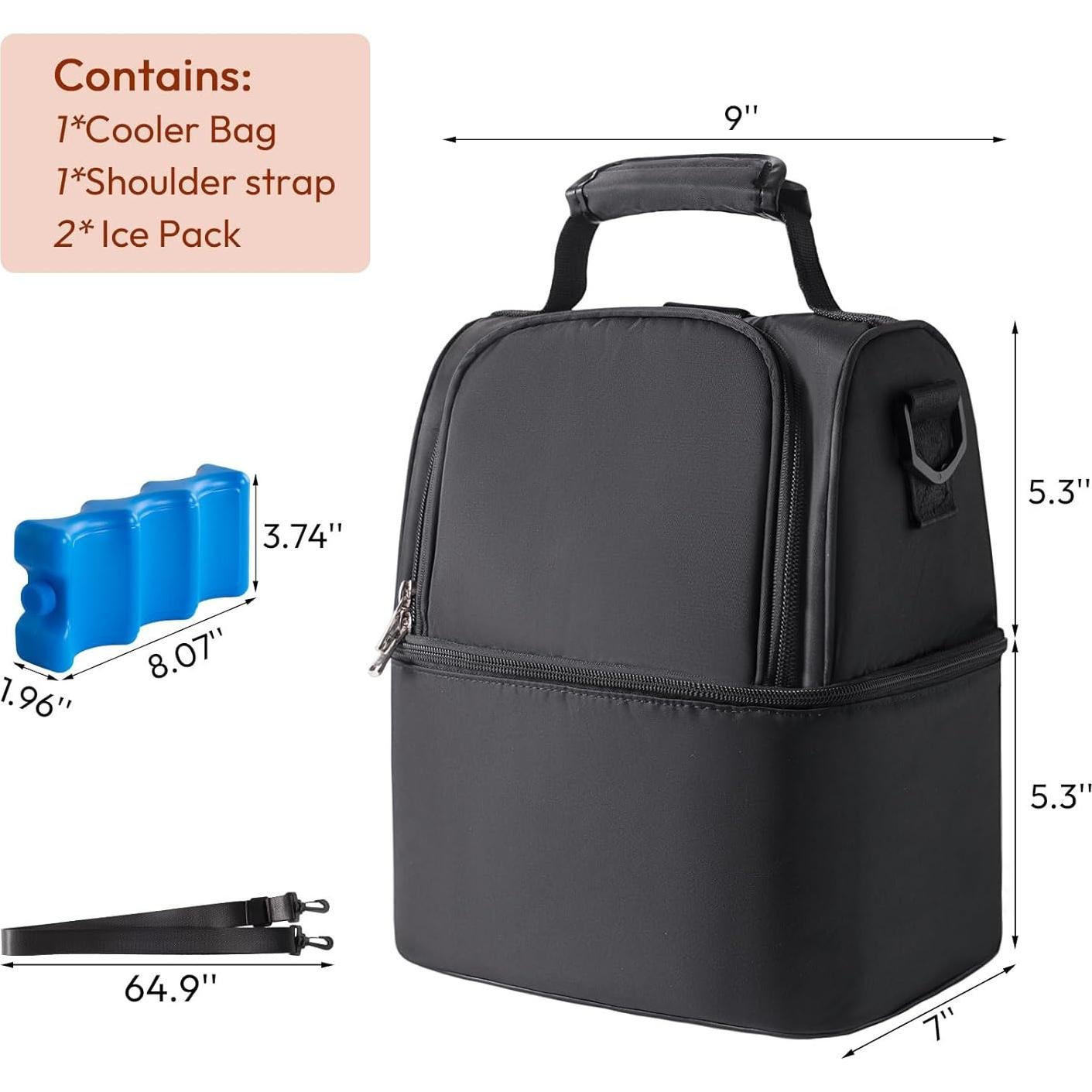 Bolsa de Enfriamiento NCVI para Leche Materna Doble Capa 1.59L