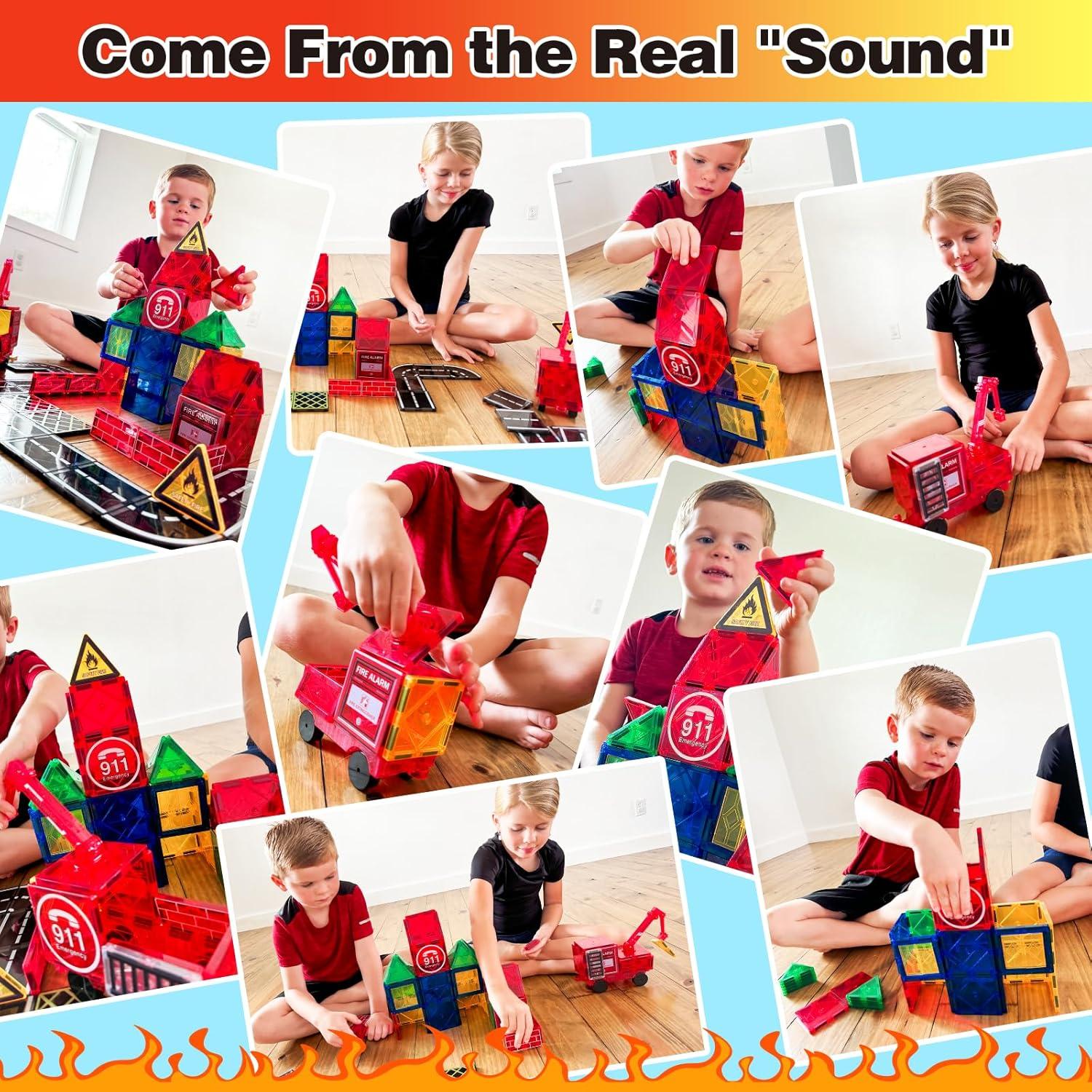 Juego de Piezas Magnéticas Toylogy Grúa Magnética 40PCS