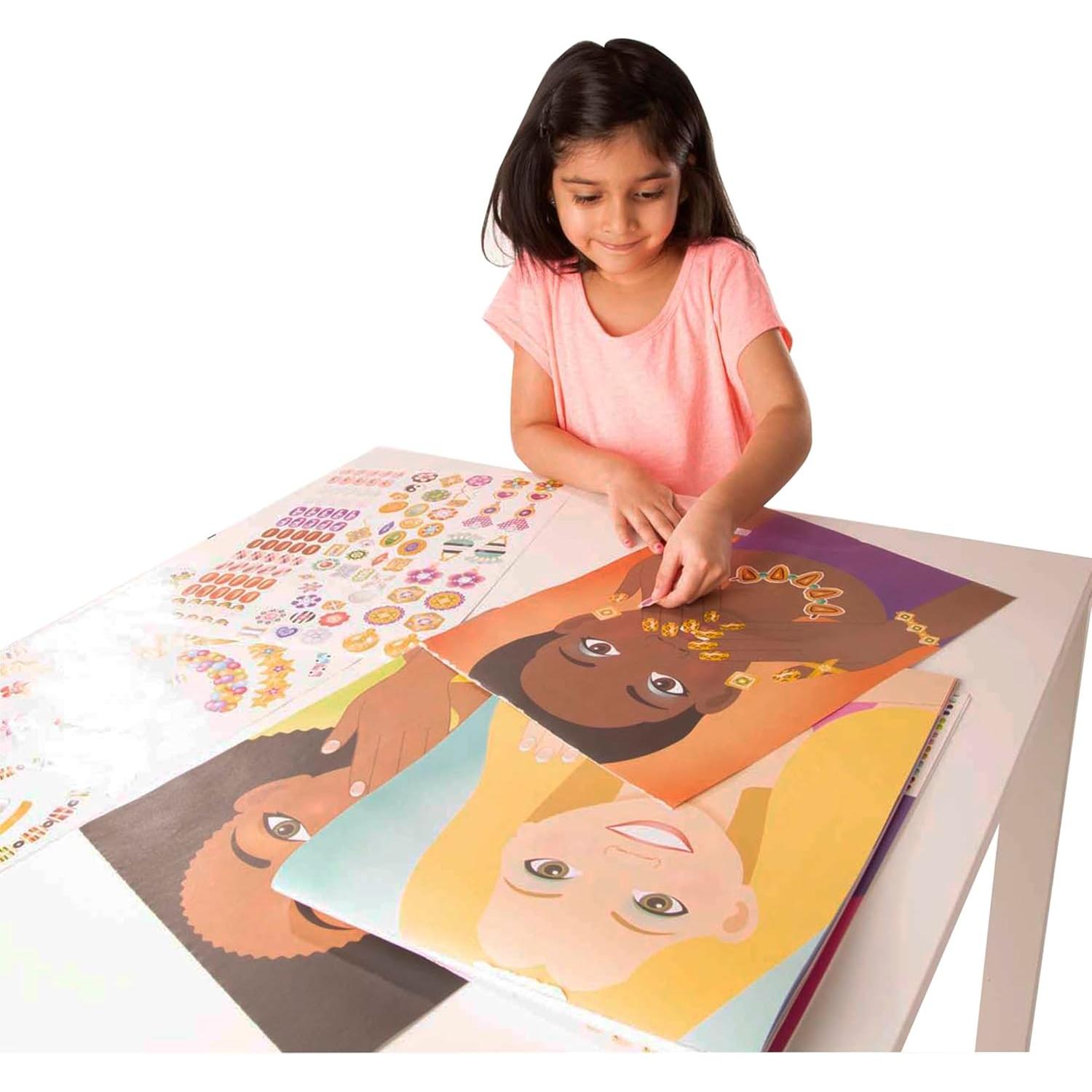 Almohadilla de Calcomanías de Joyería y Uñas Melissa & Doug - 360+ Calcomanías