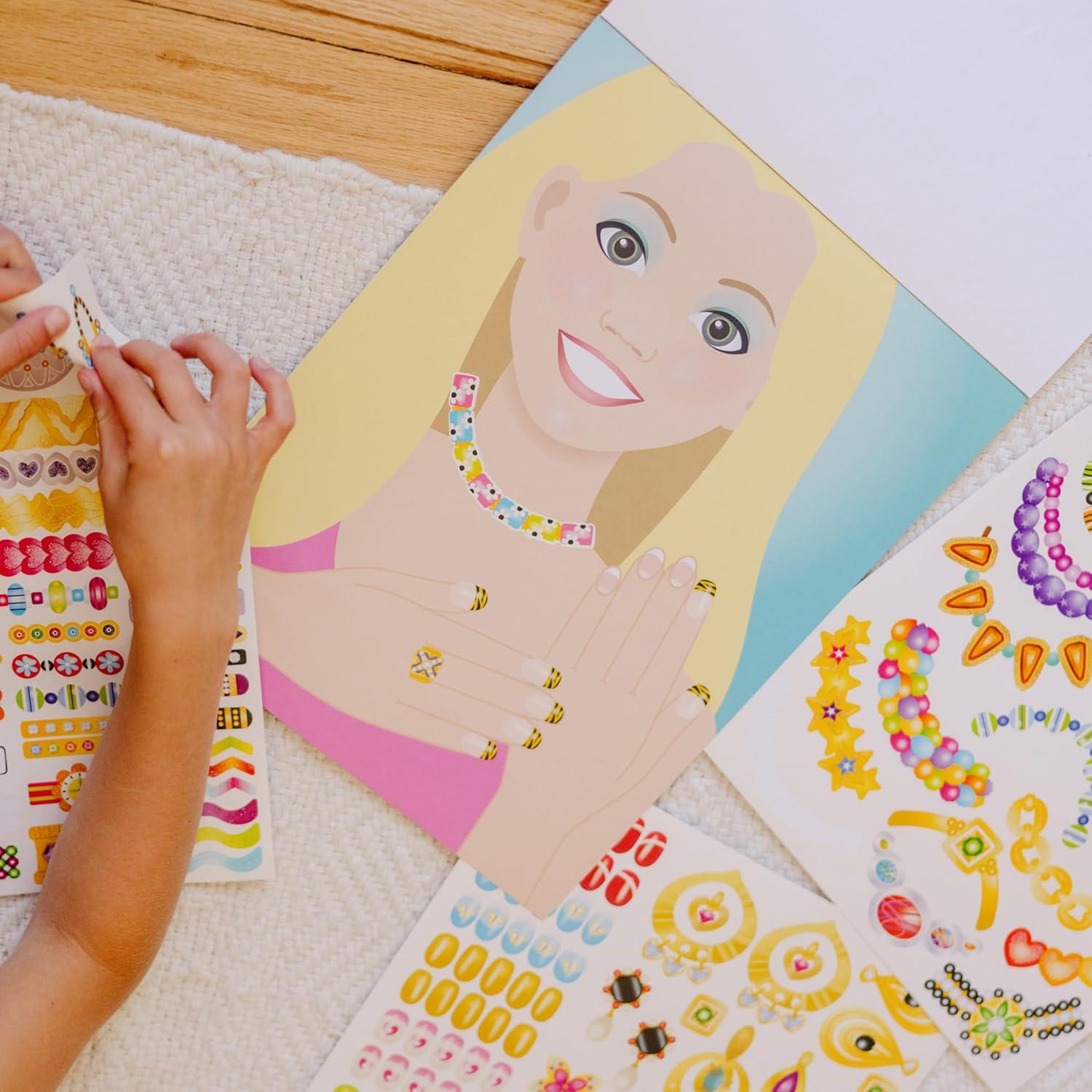 Almohadilla de Calcomanías de Joyería y Uñas Melissa & Doug - 360+ Calcomanías