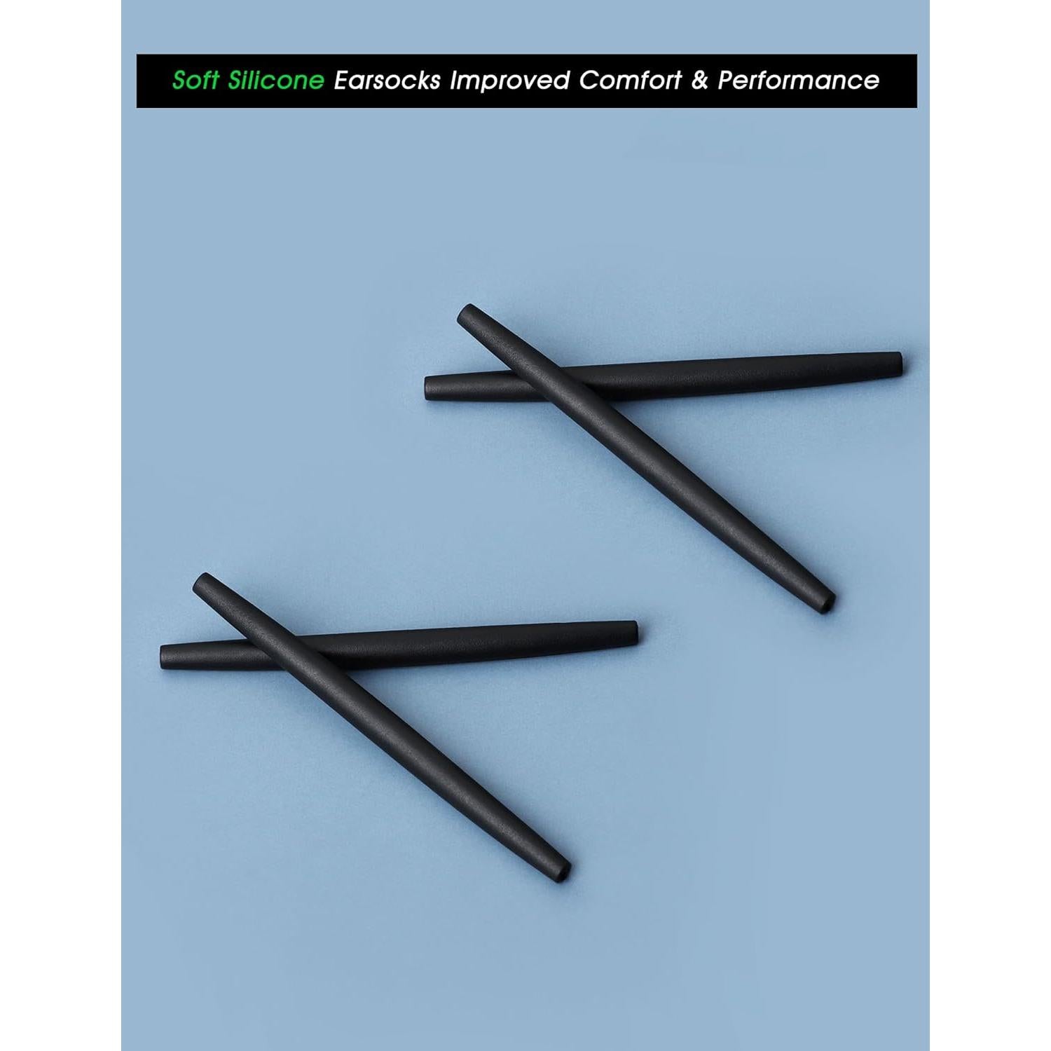 Manga de Silicona Suave Acefrog para Gafas Oakley - 2 Pares Negros