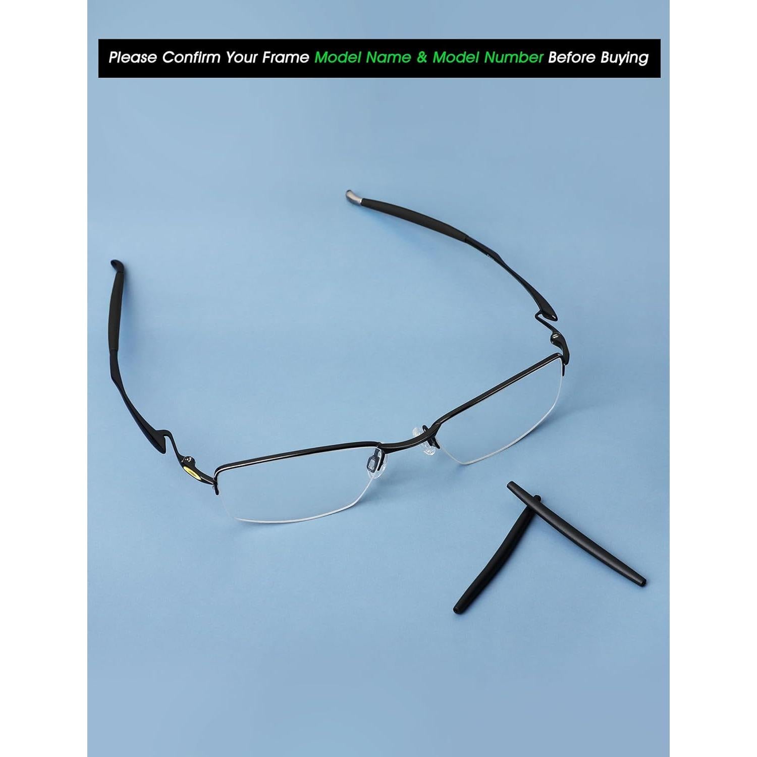 Manga de Silicona Suave Acefrog para Gafas Oakley - 2 Pares Negros