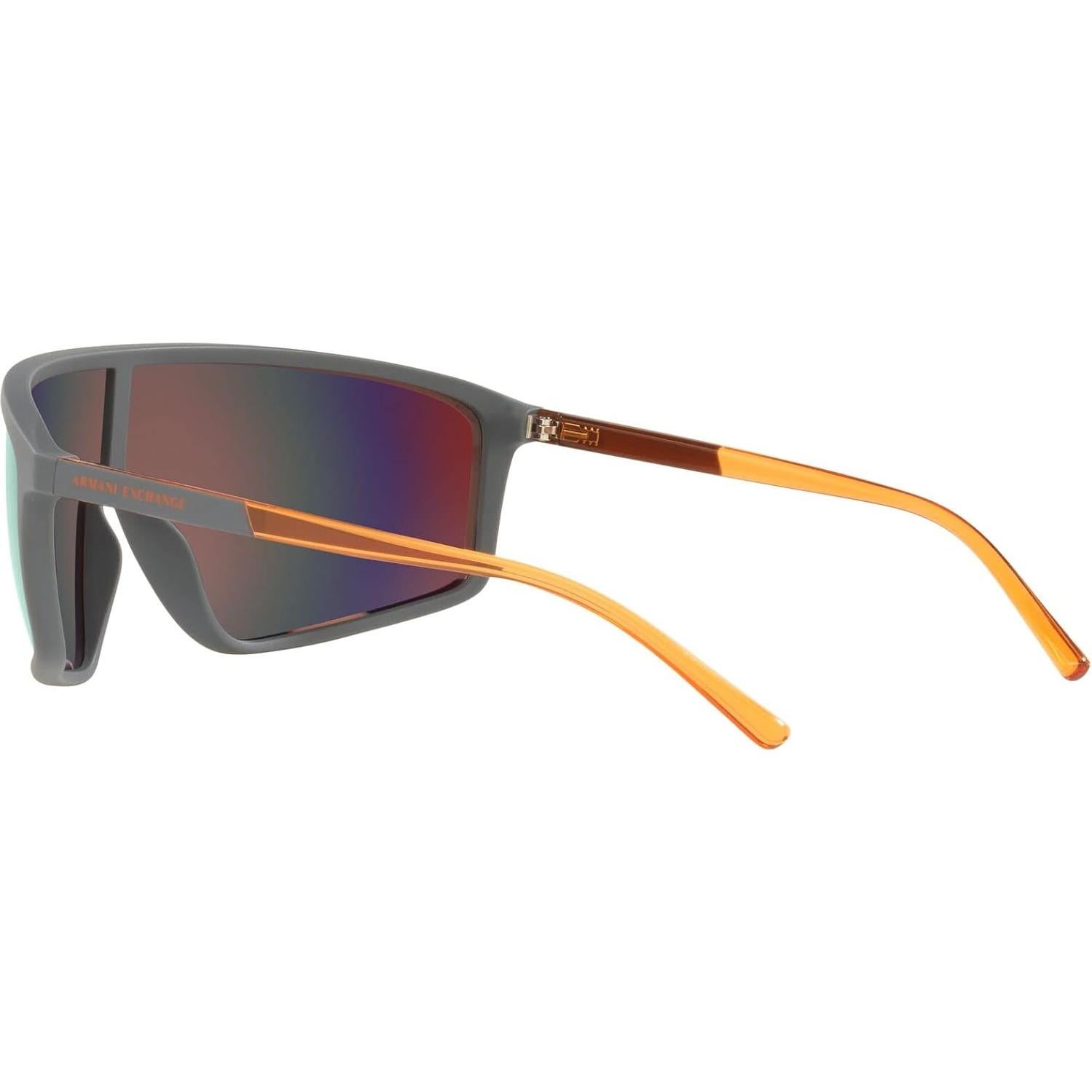 Gafas de sol Armani Exchange hombre marco blanco mate lentes grises