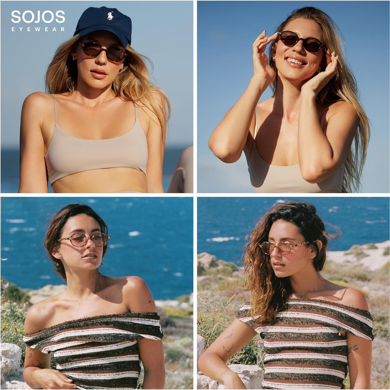 Gafas de sol ovaladas polarizadas SOJOS SJ2611 UV400