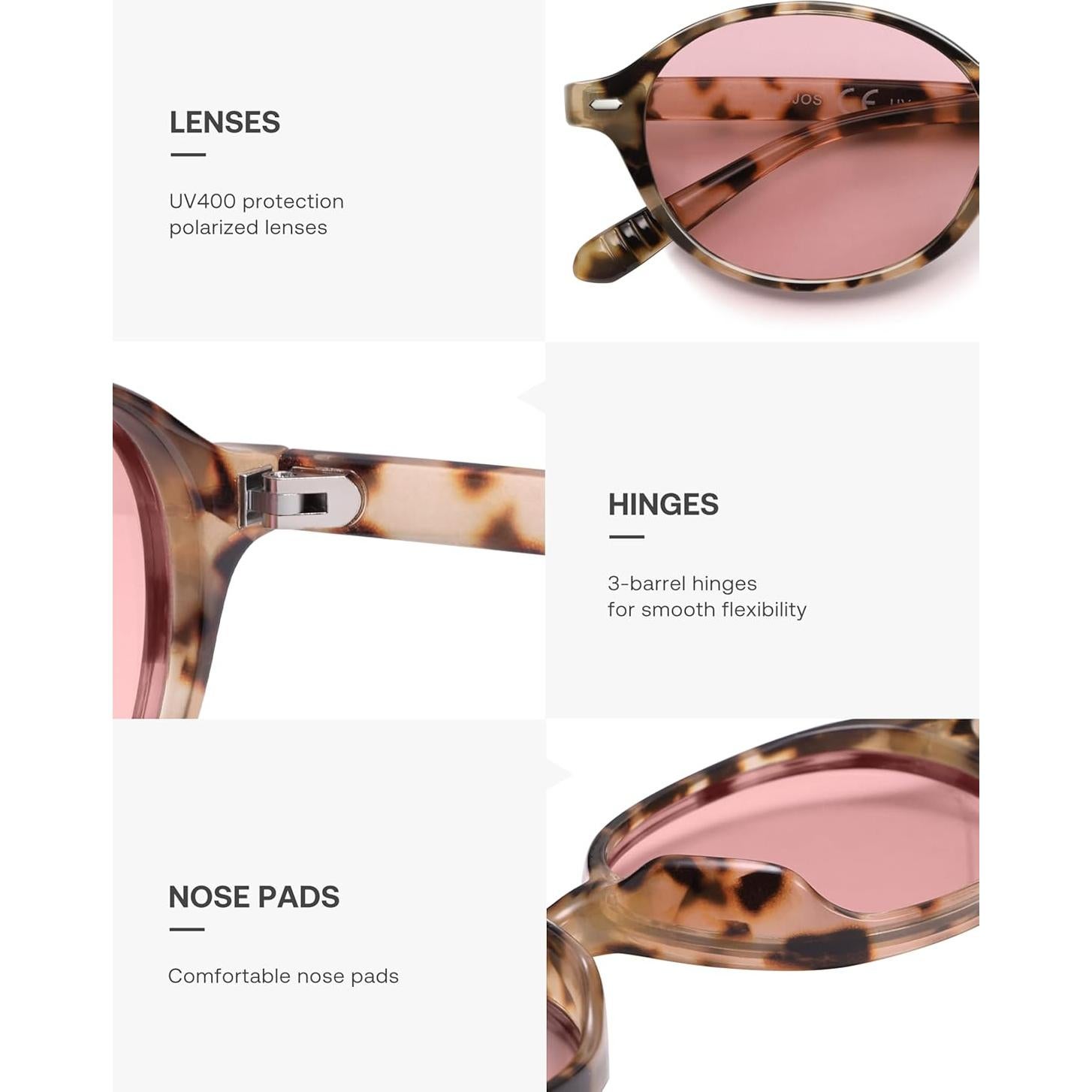 Gafas de sol ovaladas polarizadas SOJOS SJ2611 UV400