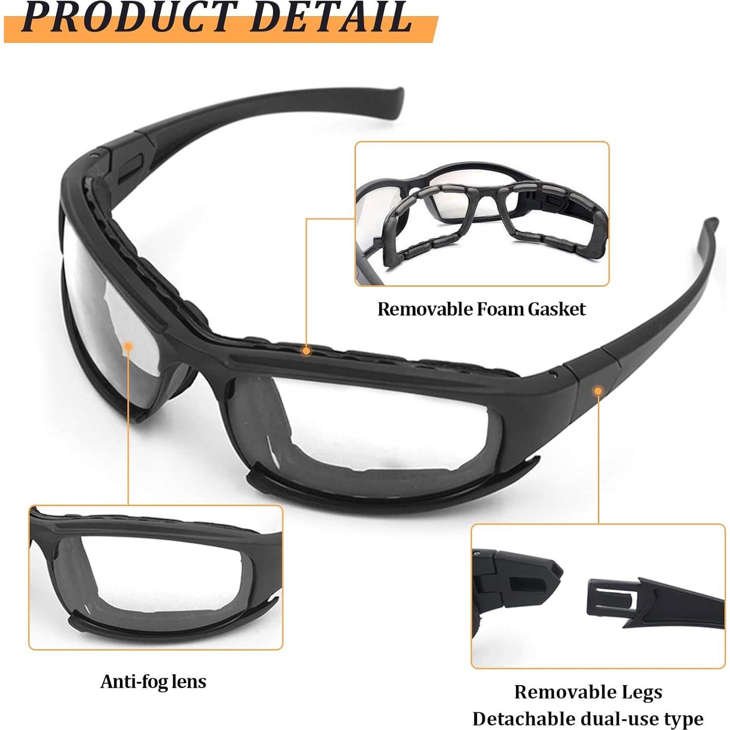 Gafas de Seguridad ALWAYSUV E2249 Antivaho UV400 Resistentes