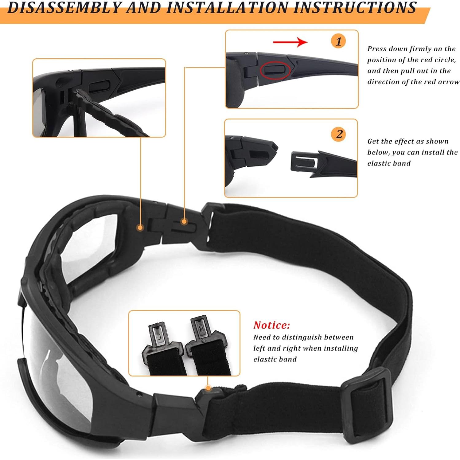 Gafas de Seguridad ALWAYSUV E2249 Antivaho UV400 Resistentes