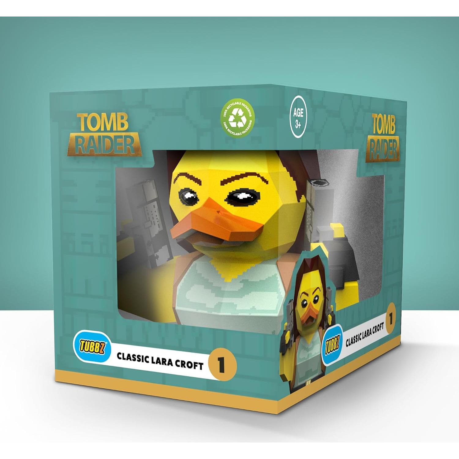 Figura de pato TUBBZ Lara Croft - Tomb Raider en caja