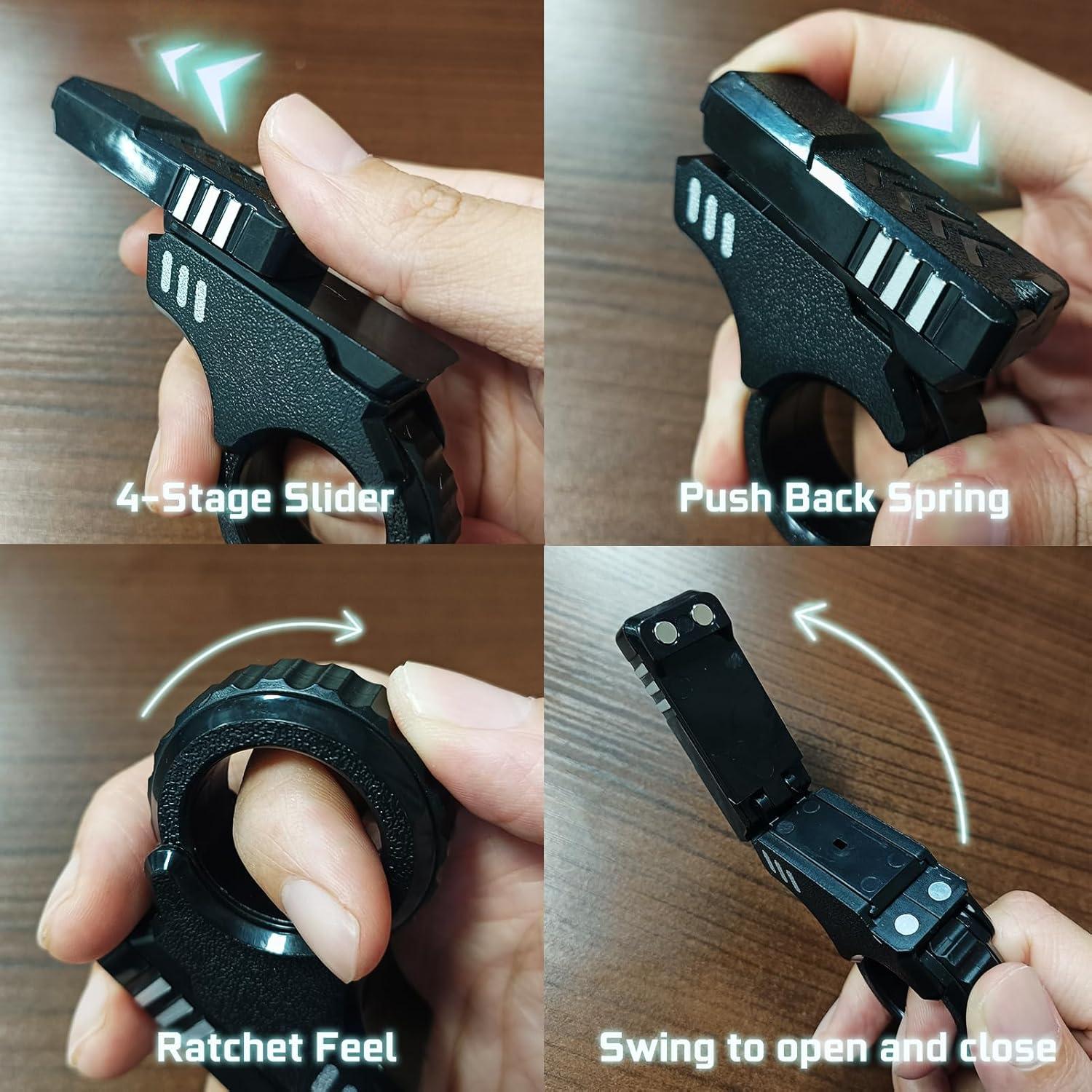 Juguete Antiestrés Ography Fidget Slider 6.99x5.99cm Negro