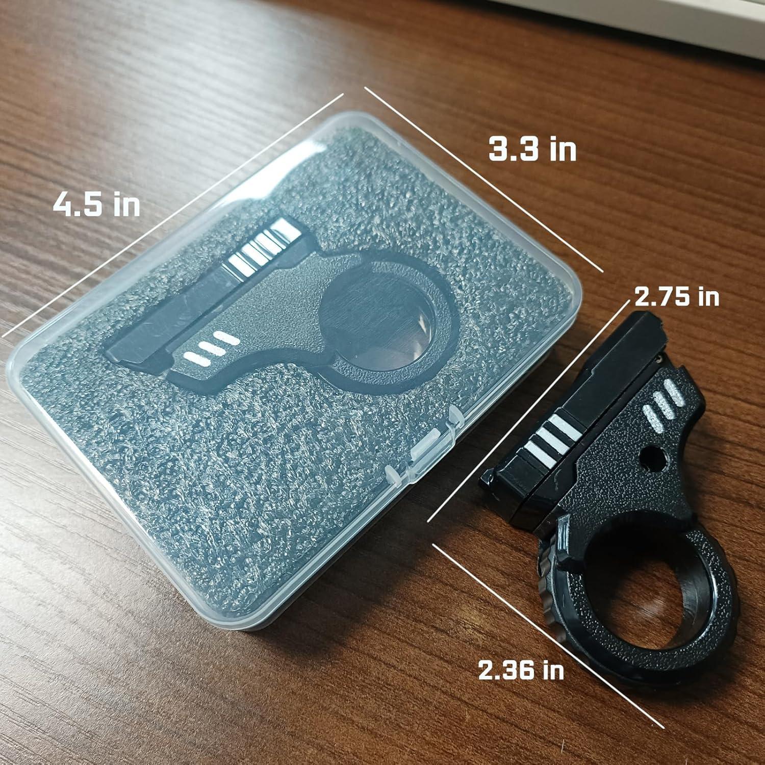 Juguete Antiestrés Ography Fidget Slider 6.99x5.99cm Negro