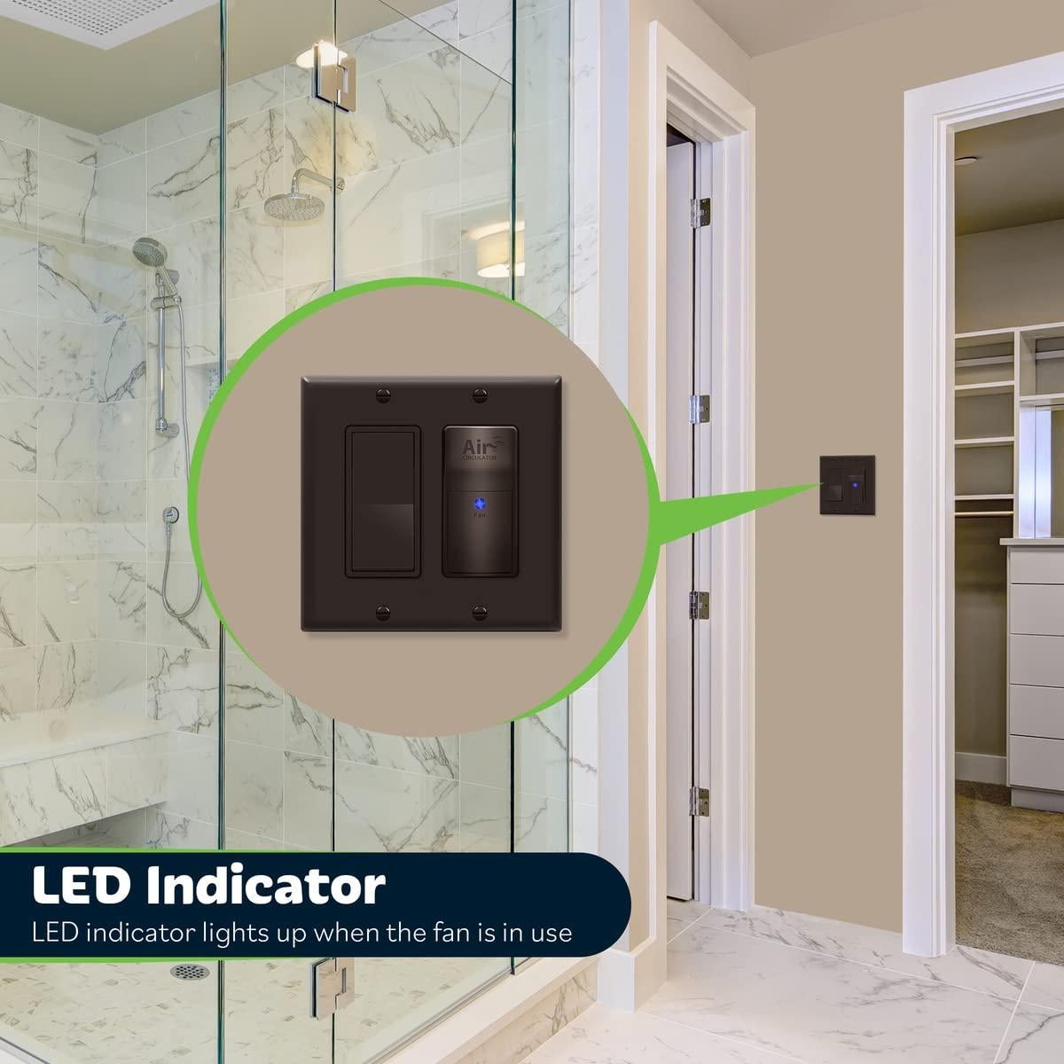 Interruptor Temporizador de Aire TOPGREENER TDTS5-BR Marrón