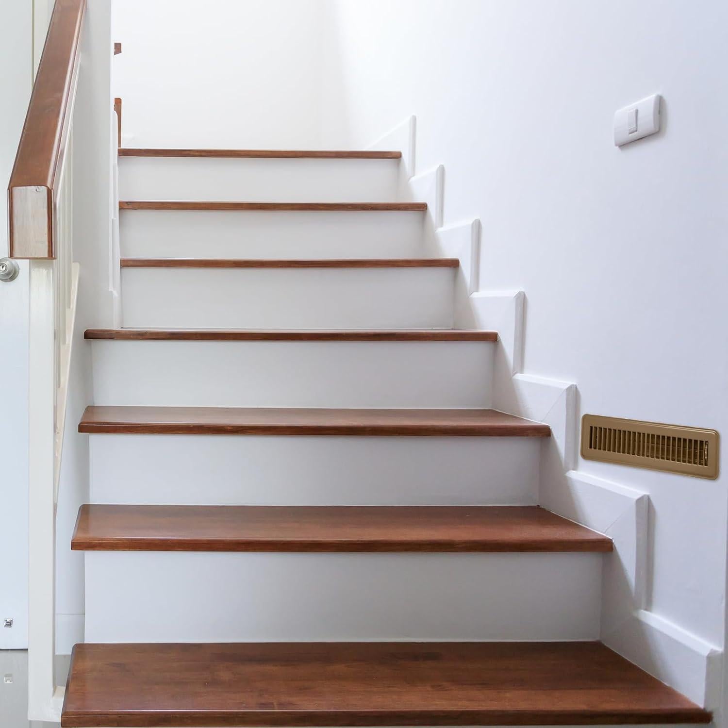 Cubiertas de Ventilación de Piso Metalicas Tandefio 2 Pcs 2x30 cm