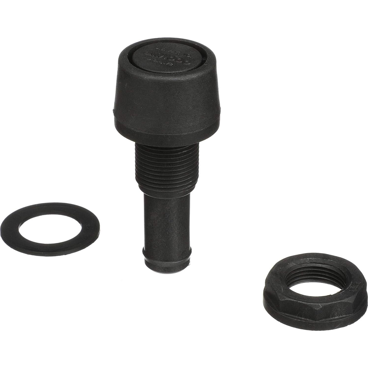 Ventilación de Combustible Attwood 1607-3 Polipropileno Negro